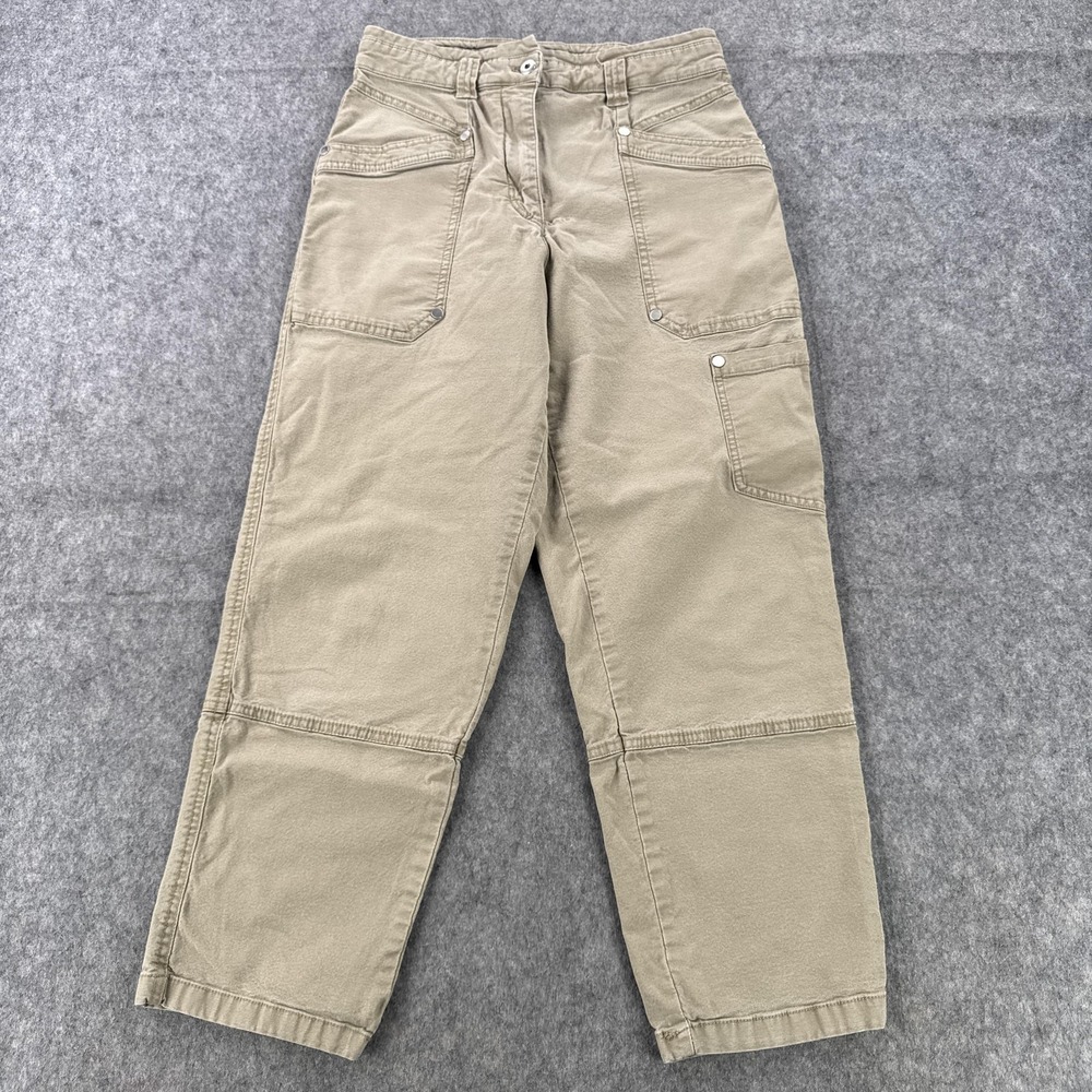 Maeve Pants Womens 29 Beige Carpenter Utility Straight Leg Workwear Casual